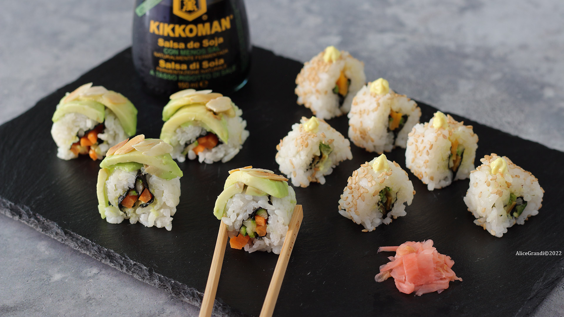 Sushi vegan fatto in casa