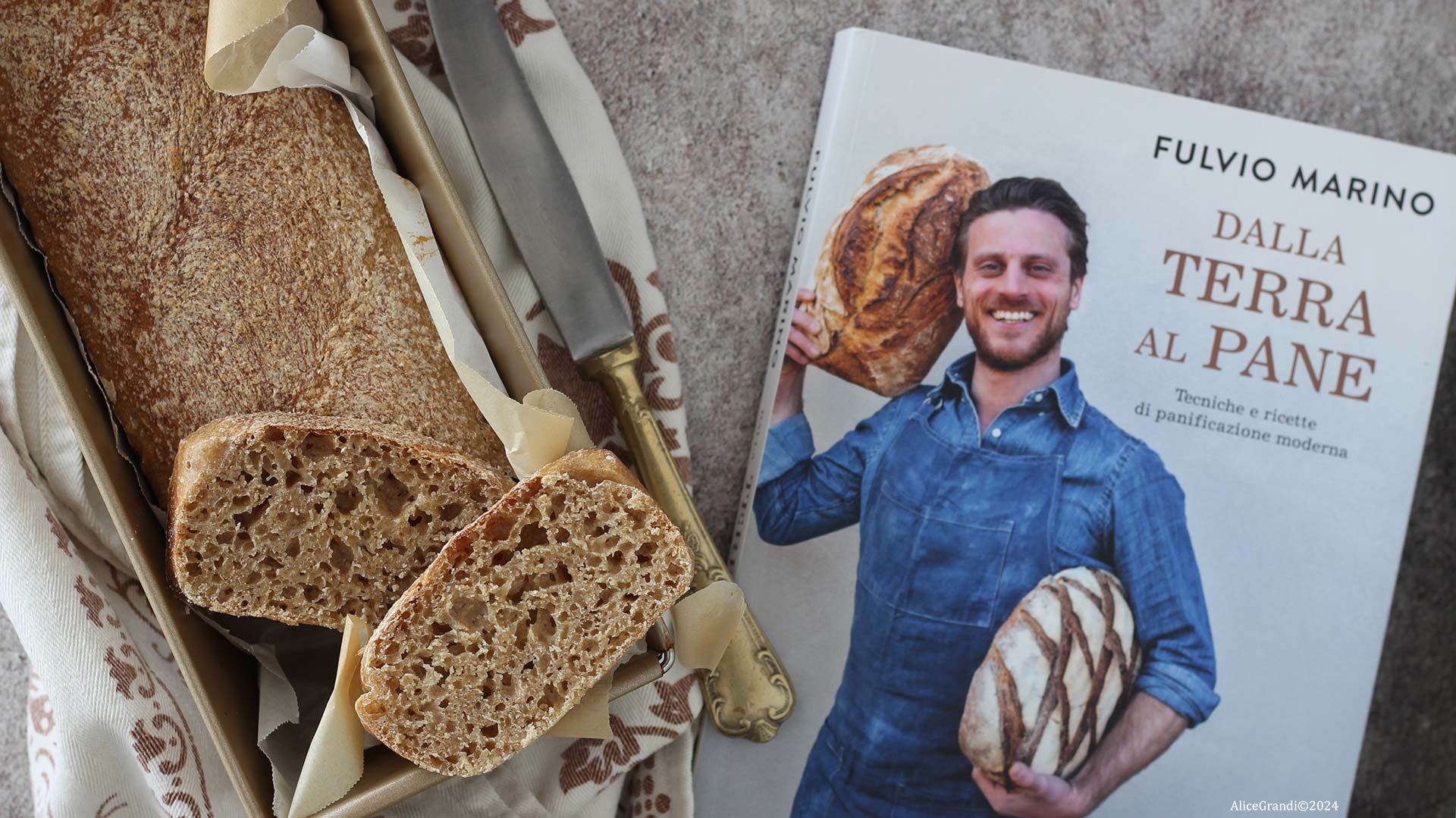 Pane integrale fatto in casa  Ricetta di Fulvio Marino con lievito madre -  RicetteVegolose